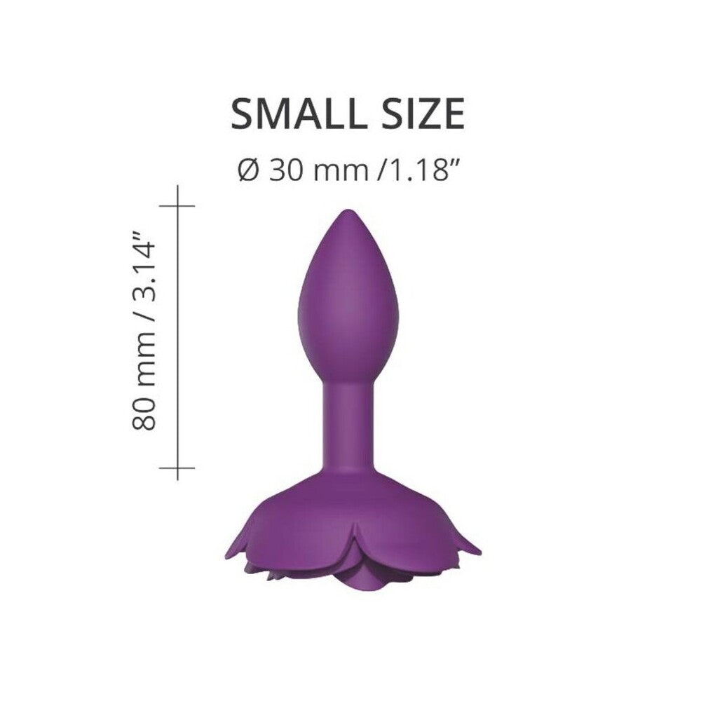 Love To Love Open Rose Small – Flexible Silicone Butt Plug Secondary image