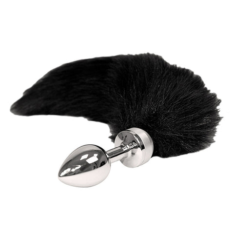 Small Butt Plug With Black Tail Default Title > Anal Range > Tail Butt Plugs