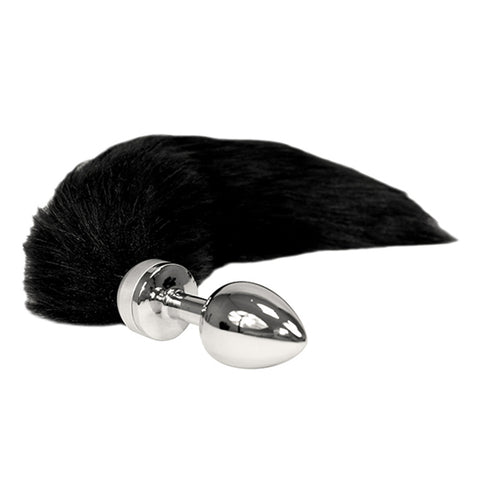 Small Butt Plug With Black Tail > Anal Range > Tail Butt Plugs