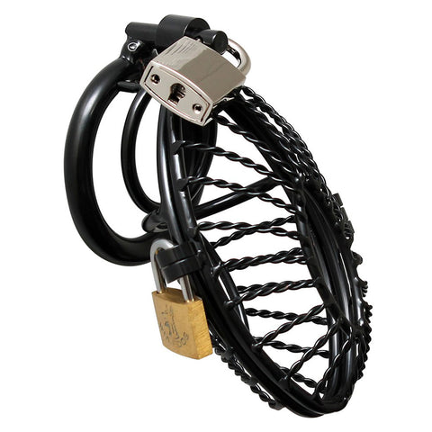 Opening Metal Male Chastity Device With Two Padlocks Default Title > Bondage Gear > Male Chastity