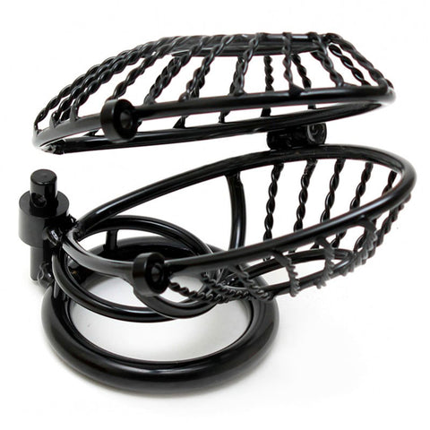 Opening Metal Male Chastity Device With Two Padlocks > Bondage Gear > Male Chastity