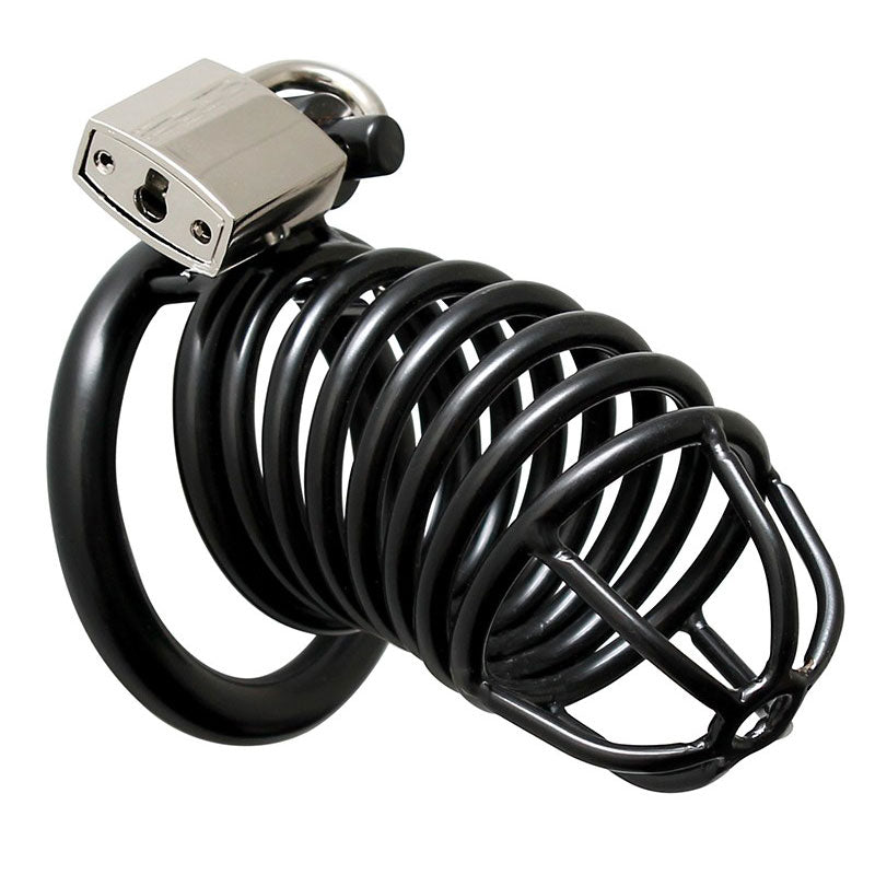 Metal Male Chastity Device With Padlock Default Title > Bondage Gear > Male Chastity