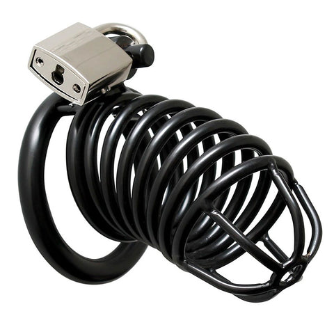 Metal Male Chastity Device With Padlock Default Title > Bondage Gear > Male Chastity