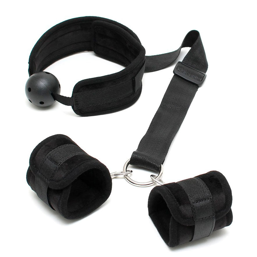 Breathable Mouth Gag With Cuffs Default Title > Bondage Gear > Bondage Kits