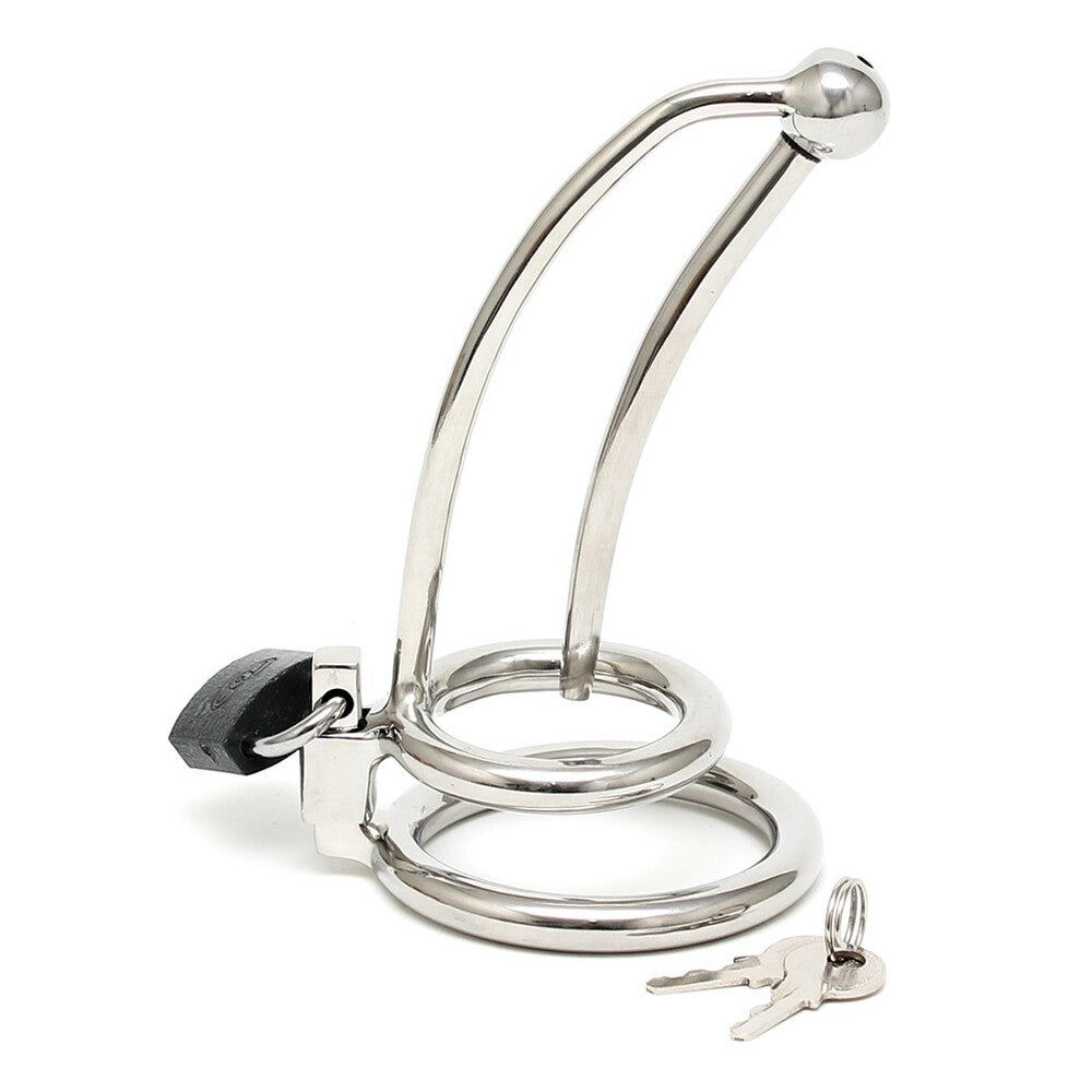 Chastity Penis Lock Curved With Urethral Tube > Bondage Gear > Cock and Ball Bondage