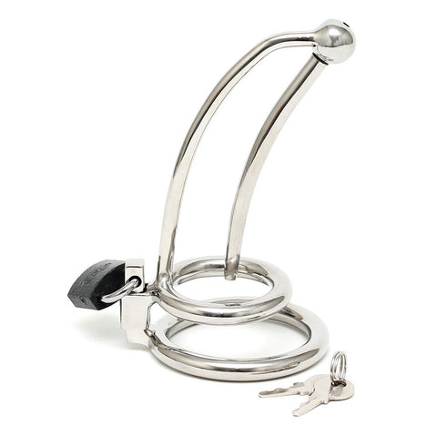 Chastity Penis Lock Curved With Urethral Tube > Bondage Gear > Cock and Ball Bondage