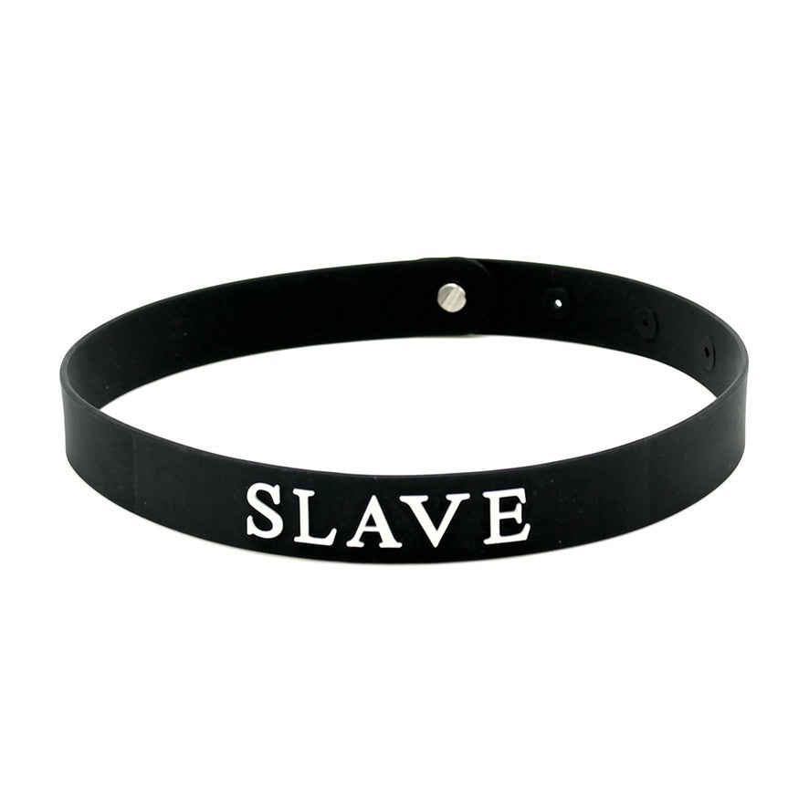 Black Silicone Slave Collar > Bondage Gear > Collars