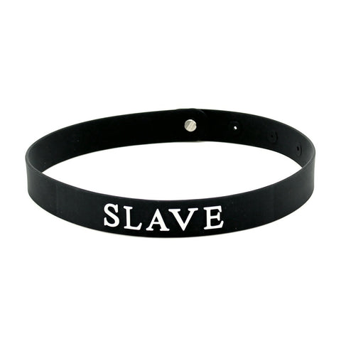 Black Silicone Slave Collar > Bondage Gear > Collars