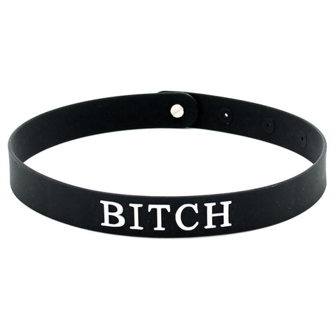 Black Silicone Bitch Collar > Bondage Gear > Collars