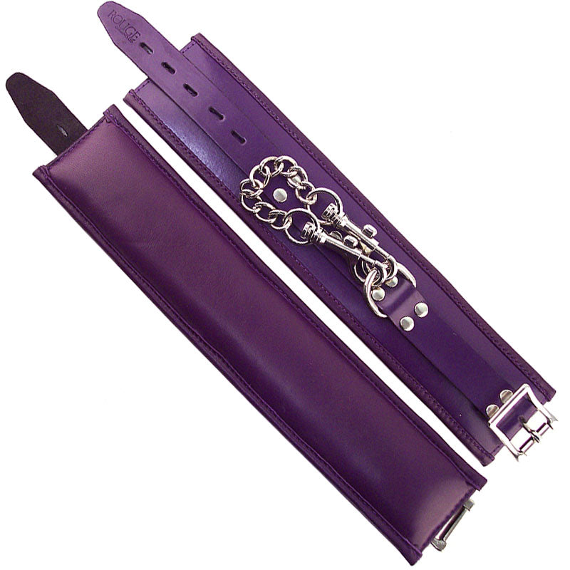 Rouge Garments Ankle Cuffs Padded Purple Default Title > Bondage Gear > Restraints