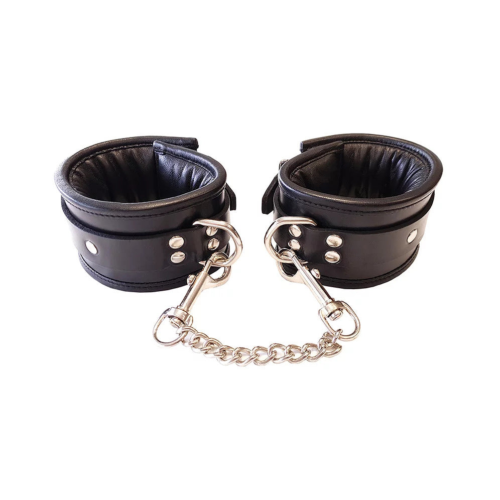 Rouge Garments Wrist Cuffs Padded Black Default Title > Bondage Gear > Handcuffs