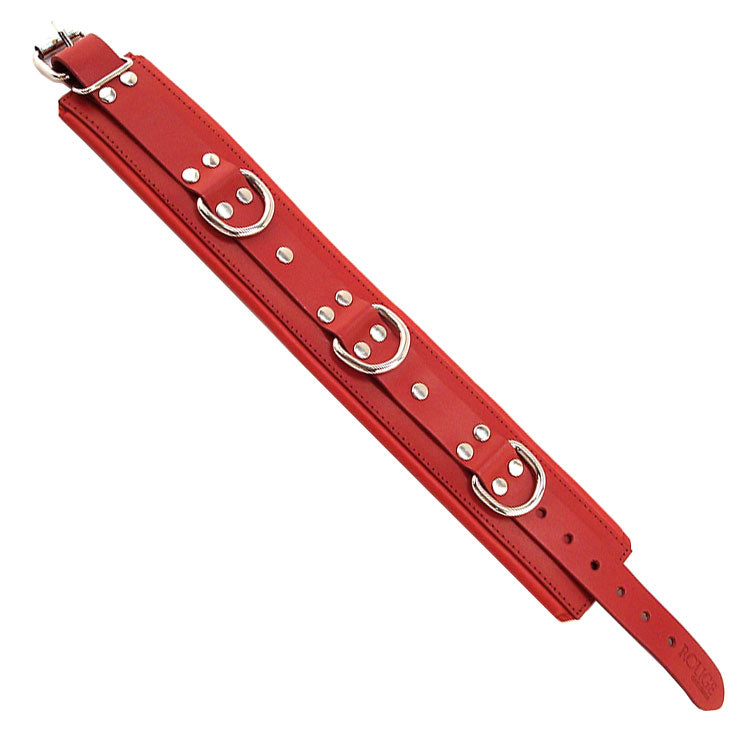 Rouge Garments Padded Leather Collar Adjustable 2.75 Inch Wide Collar Default Title > Bondage Gear > Collars & Leashes