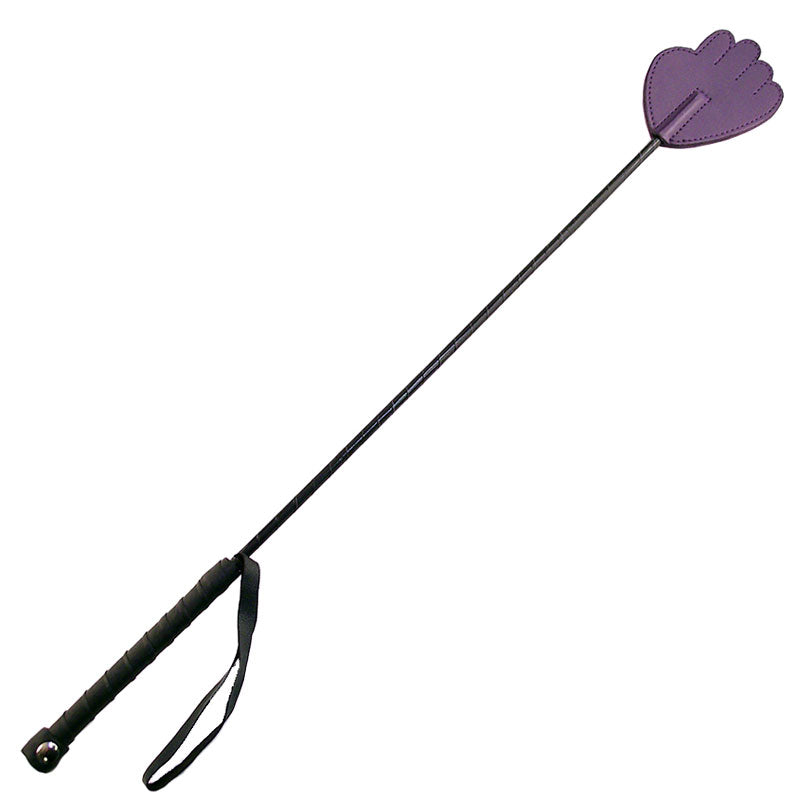 Rouge Garments Hand Riding Crop Purple Default Title > Bondage Gear > Whips & Floggers Main image