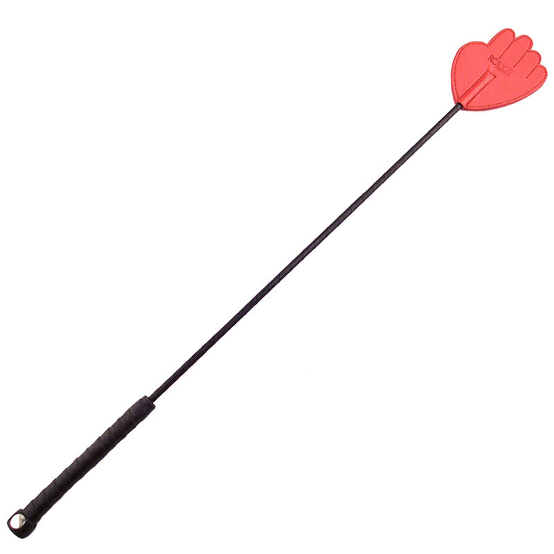 Rouge Garments Hand Riding Crop (Red) – Leather Bondage Crop Whip 23.5 Inches Default Title > Bondage Gear > Whips & Floggers