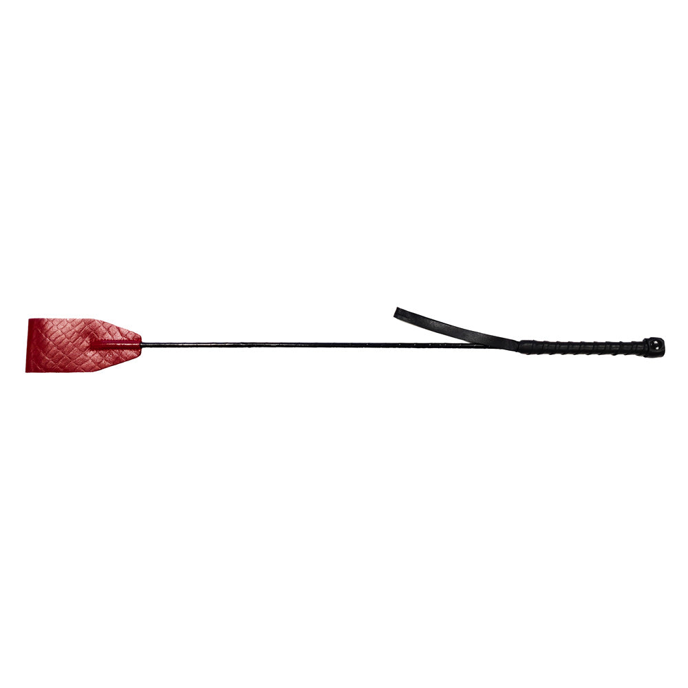 Rouge Garments Leather Croc Print Riding Crop – Burgundy Leather Crop Default Title > Bondage Gear > Whips