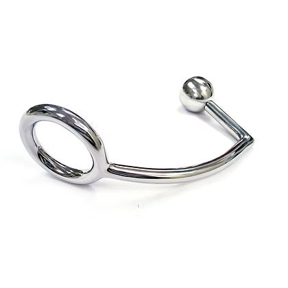 Rouge Stainless Steel Cock Ring With Ergonomic Anal Probe Default Title > Anal Range > Anal Probes
