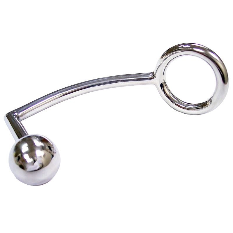 Rouge Stainless Steel Cock Ring With Ergonomic Anal Probe > Anal Range > Anal Probes