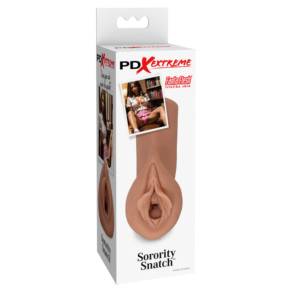 Pipedream Extreme Toyz Sorority Snatch – Fanta Flesh Technology Vagina Stroker > Sex Toys For Men > Masturbators > Manual