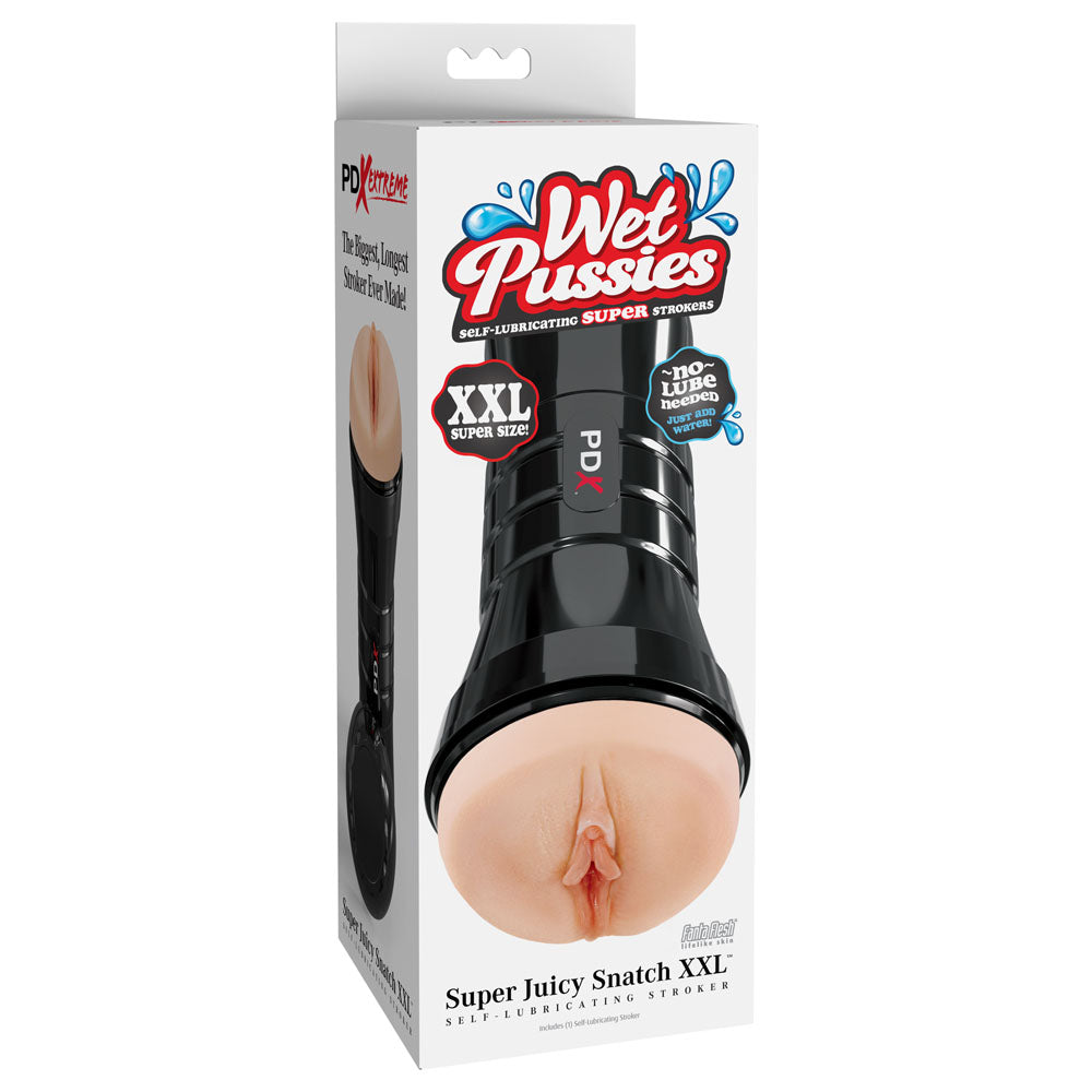PDX Wet Pussies Super Juicy Snatch XXL – Self-Lubricating Vagina Stroker > Sex Toys For Men > Masturbators > Manual