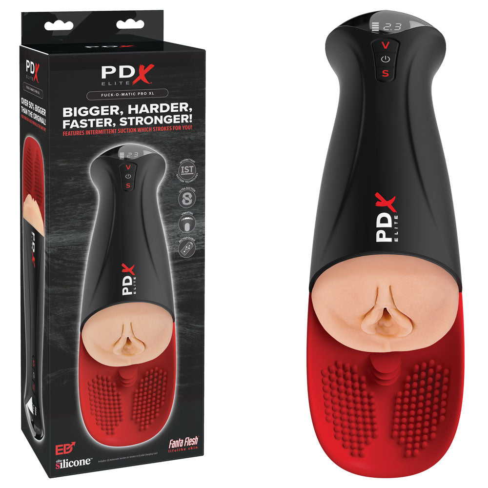 PDX Elite Fap-O-Matic Pro XL – USB Rechargeable Auto Stroker > Sex Toys For Men > Masturbators Premium