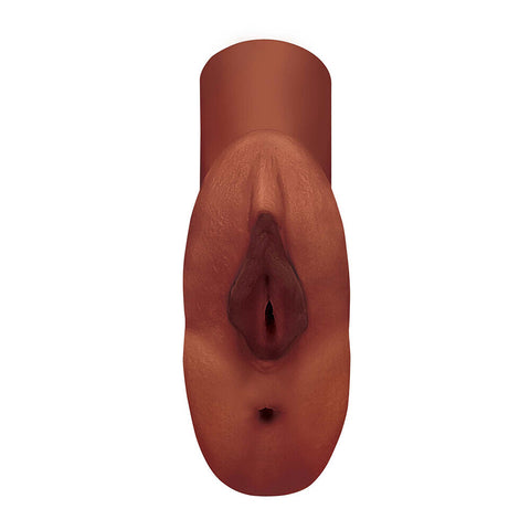 PDX Plus Perfect Pussy Double Stroker Brown Strokers - Manual