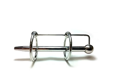 Rouge Stainless Steel Double Ring Sperm Stopper Toy Secondary image