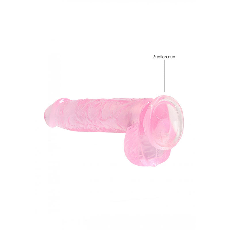 RealRock 6 Inch Crystal Clear Suction Cup Dildo – Phthalate-Free Skin-Safe Rubber > Dildos > Realistic Dildos