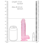 RealRock 6 Inch Crystal Clear Suction Cup Dildo – Phthalate-Free Skin-Safe Rubber > Dildos > Realistic Dildos