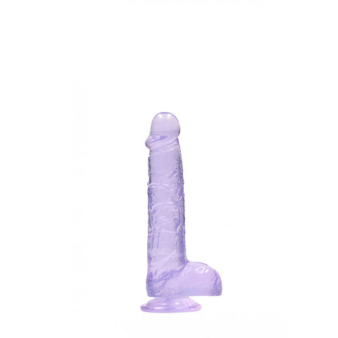 REALROCK 6'' Realistic Dildo With Balls - 15.2 cm Dong, Purple DONGS
