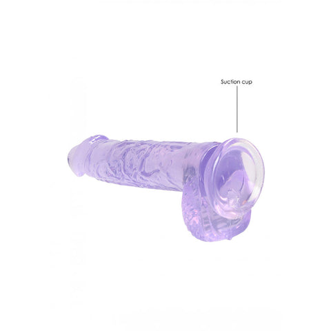 REALROCK 6'' Realistic Dildo With Balls - 15.2 cm Dong, Purple DONGS