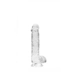 RealRock 6 Inch Transparent Crystal Clear Phthalate-Free Rubber Dildo > Dildos > Realistic Dildos