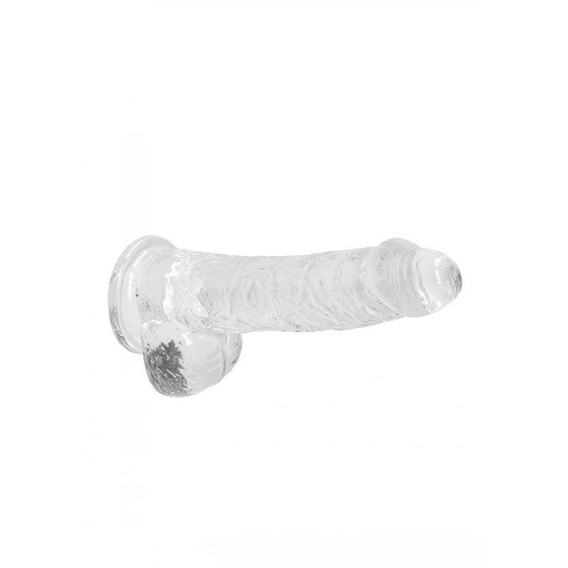RealRock 6 Inch Transparent Crystal Clear Phthalate-Free Rubber Dildo > Dildos > Realistic Dildos