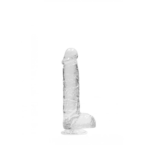 REALROCK 6'' Realistic Dildo With Balls - 15.2 cm Dong Crystal Clear DONGS