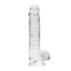 RealRock 6 Inch Transparent Crystal Clear Phthalate-Free Rubber Dildo > Dildos > Realistic Dildos