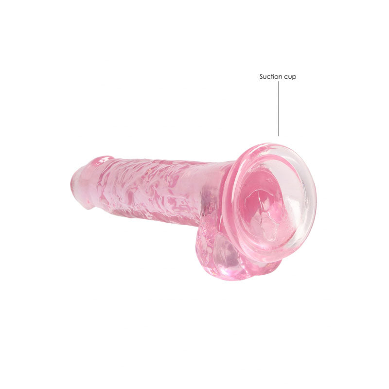 REALROCK Crystal Clear 7 Inch Realistic Silicone Dildo with Suction Cup Base > Dildos > Realistic Dildos