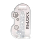 RealRock Crystal Clear 7 Inch Phthalate-Free TPE Realistic Dildo with Balls > Dildos > Realistic Dildos