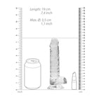 RealRock Crystal Clear 7 Inch Phthalate-Free TPE Realistic Dildo with Balls > Dildos > Realistic Dildos