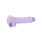 Realrock Crystal Clear 8 Inch Realistic Dildo with Balls – Body-Safe Phthalate-Free TPE > Dildos > Realistic Dildos