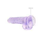 Realrock Crystal Clear 8 Inch Realistic Dildo with Balls – Body-Safe Phthalate-Free TPE > Dildos > Realistic Dildos