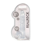 REALROCK Crystal Clear 8 Inch Realistic Dildo with Balls – Body-Safe TPE Dildo > Dildos > Realistic Dildos