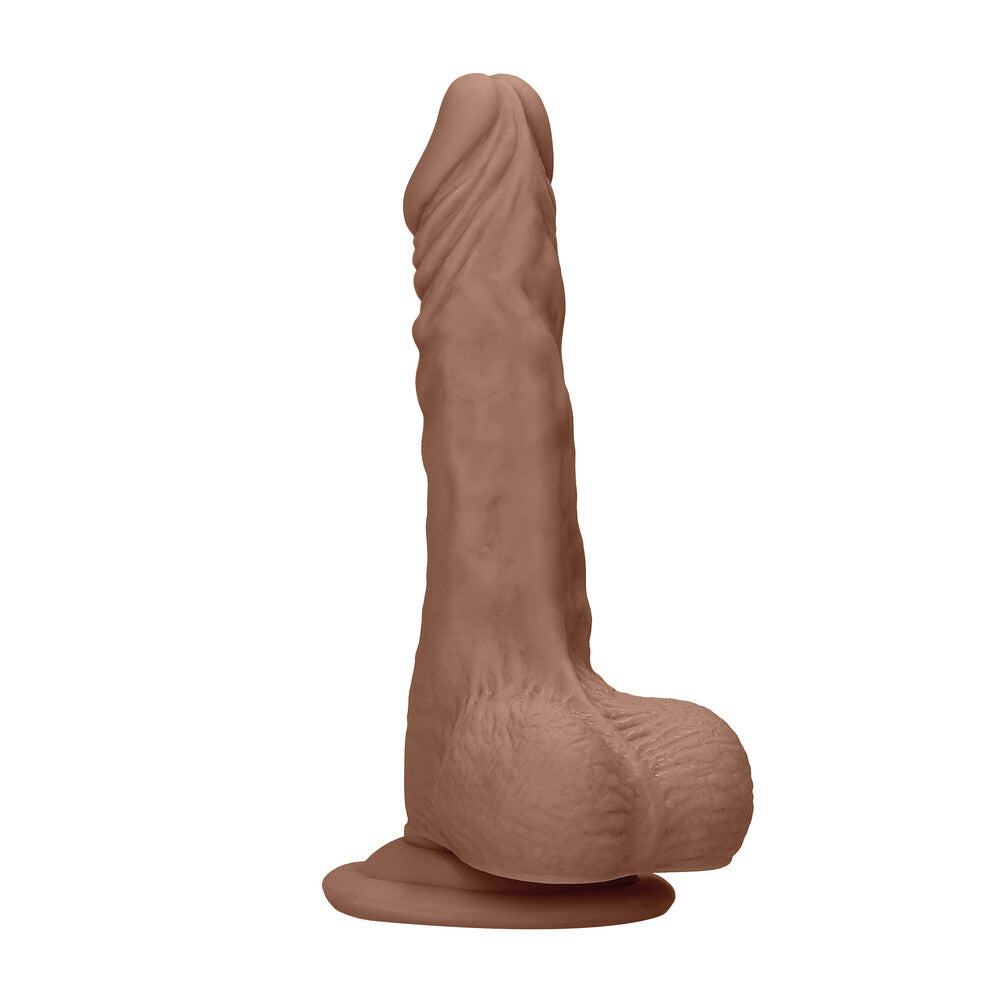 RealRock 7 Inch Realistic Dong With Testicles Tan Flesh Default Title > Realistic Dildos and Vibes > Realistic Dildos