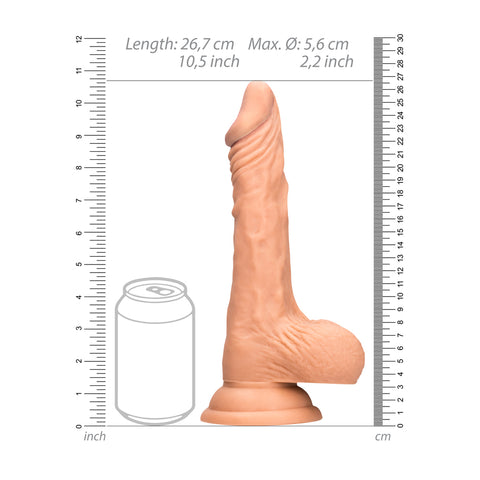 RealRock 10 Inch Realistic Dong With Testicles Flesh > Realistic Dildos and Vibes > Realistic Dildos