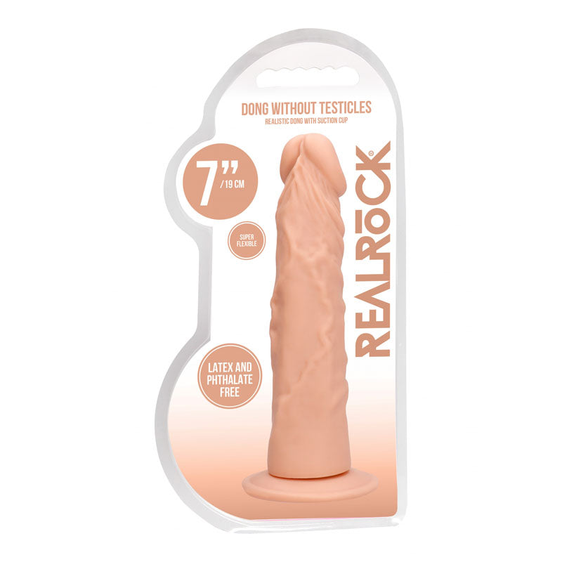 Realrock 7 Inch Realistic Dildo – Phthalate-Free Skin TPE 17.8 cm Dong > Dildos > Realistic Dildos