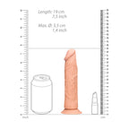 Realrock 7 Inch Realistic Dildo – Phthalate-Free Skin TPE 17.8 cm Dong > Dildos > Realistic Dildos