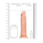 RealRock Realistic 9 Inch Phthalate-Free Silicone Dildo with Veins and Head Design > Dildos > Realistic Dildos