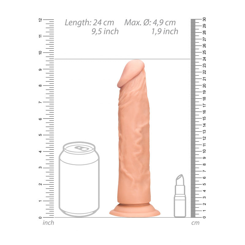 RealRock Realistic 9 Inch Phthalate-Free Silicone Dildo with Veins and Head Design > Dildos > Realistic Dildos