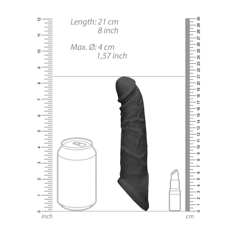 RealRock 8 Inch Penis Sleeve – Body-Safe Phthalate-Free Sleeve > Sex Toys For Men > Penis Sleeves