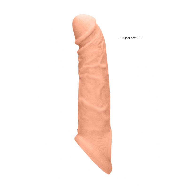 REALROCK 8'' Realistic Penis Extender 20.3 cm Extension Sleeve SLEEVES