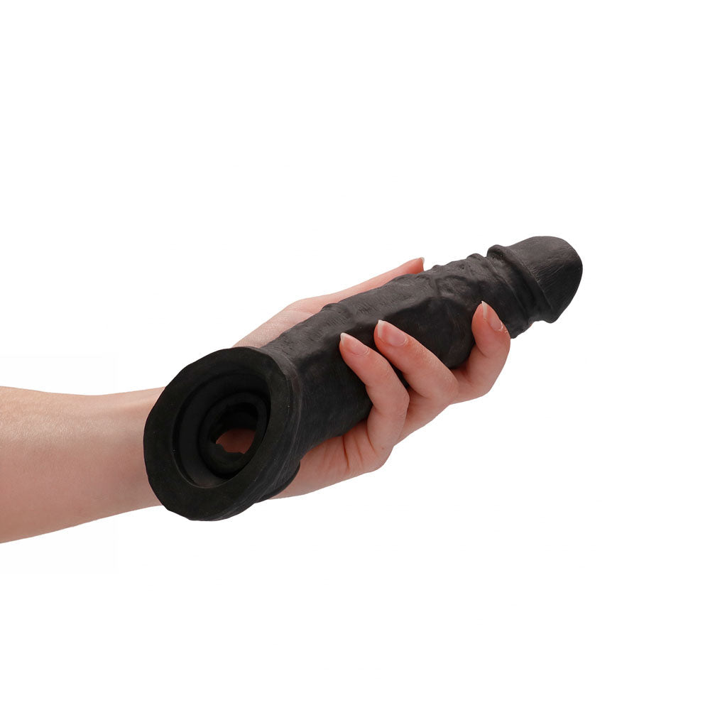 REALROCK Realistic Penis Extender with Rings 22.9 cm Sleeve Penis Sleeve > Sex Toys For Men > Penis Sleeves