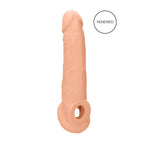 REALROCK Realistic Penis Extender with Rings 22.9 cm Sleeve Penis Sleeve > Sex Toys For Men > Penis Sleeves